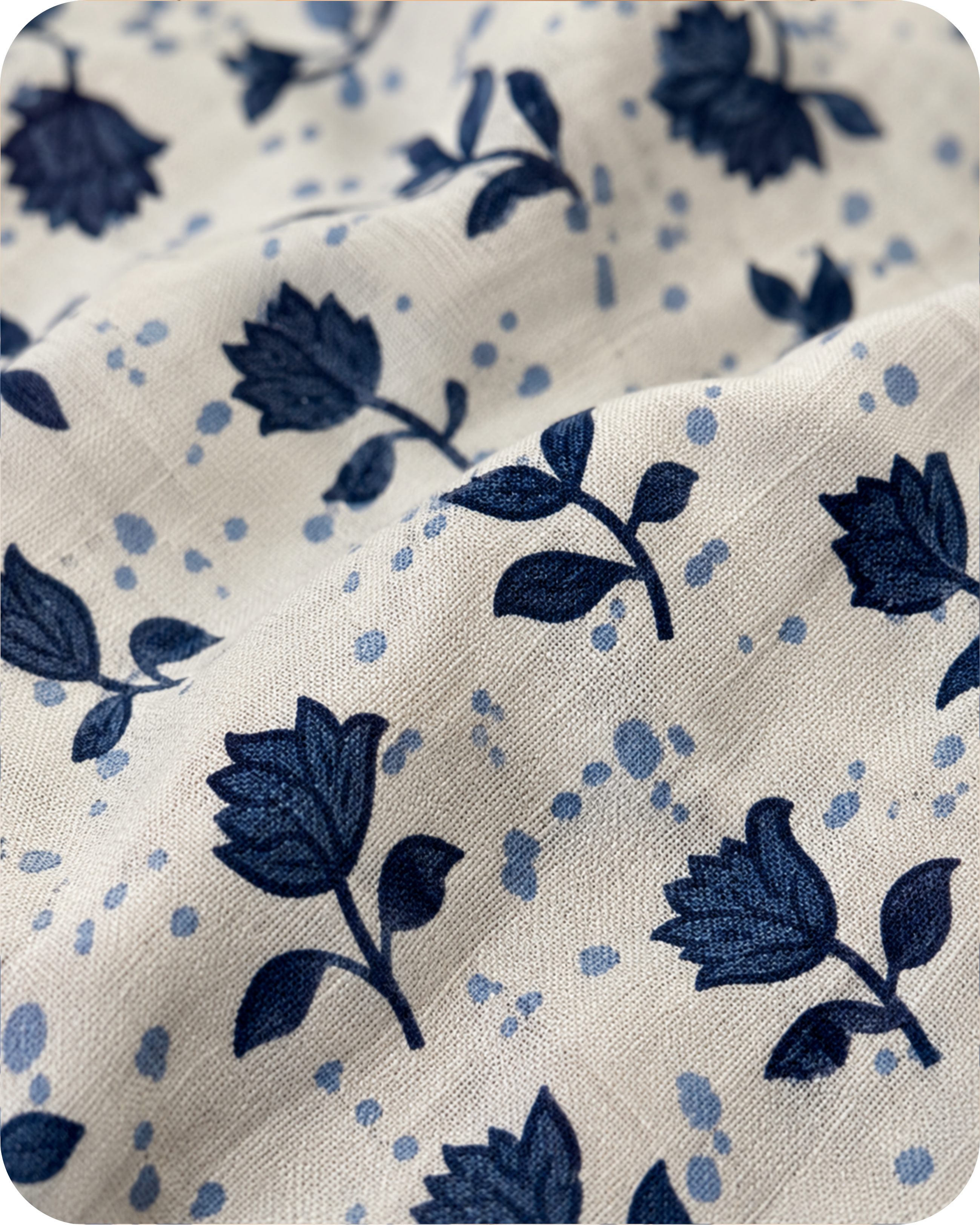 Classic Blue & Ivory Ethnic Kurti